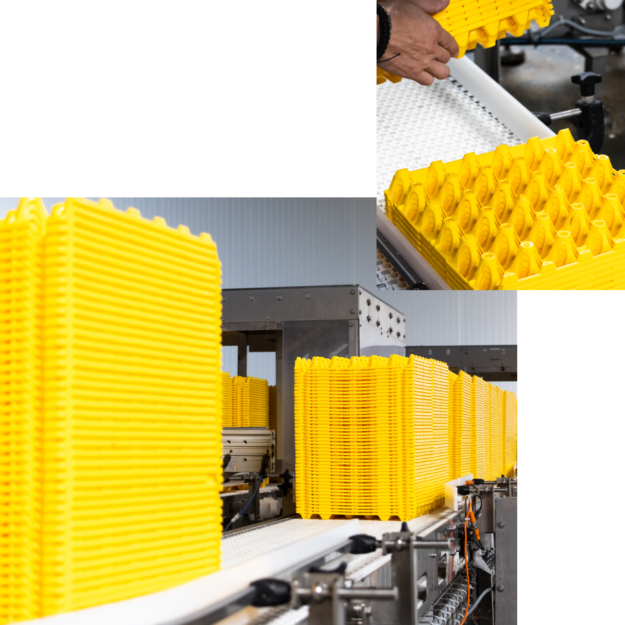 Alvéole sur les laveuses afin de montrer la compatibilité de nos alvéoles avec les équipements du marché