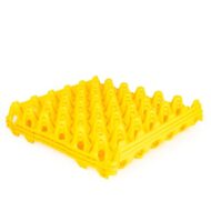 Egg trays stacked