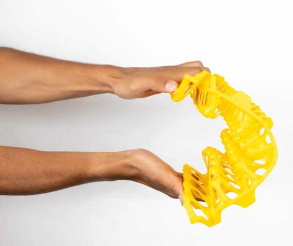 A tray under pressure to show its robustness